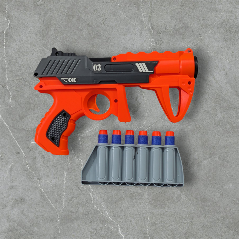 Blaze Storm Nerf Gun – 6X Rapid-Fire Action! MED