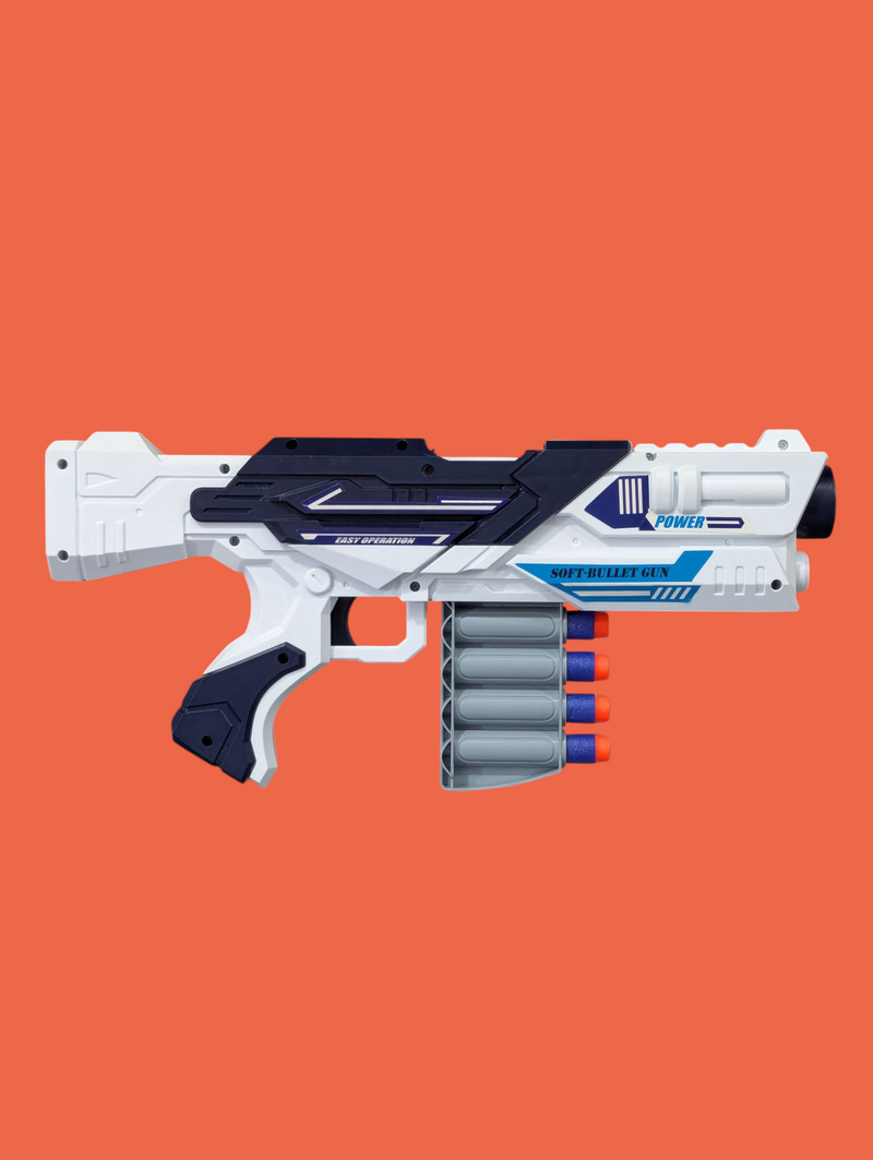 Blaze Storm Nerf Gun – 6X Rapid-Fire Action! HIGH