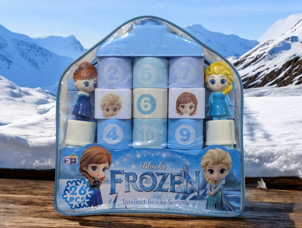 26-Piece Frozen Edition Learning Blocks – Fun & Educational for Little Kids!