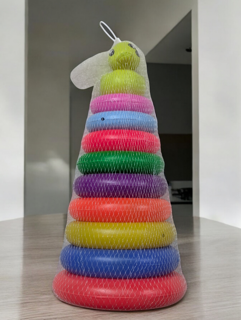 Rainbow Ring Tower – Colorful Stacking Fun for Kids!