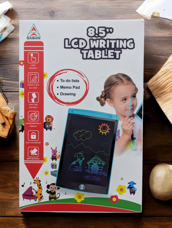 Kids LCD Panel Colorful Writing Tablet 8.5" Screen