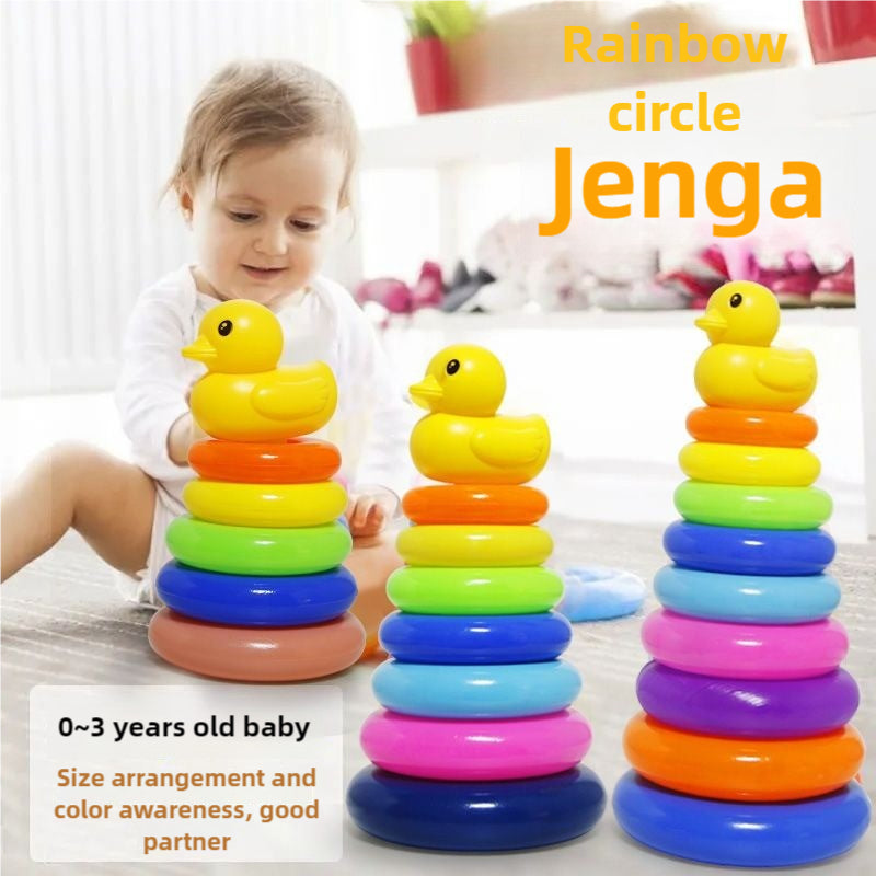 Rainbow Ring Tower – Colorful Stacking Fun for Kids!