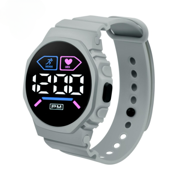 Stylish Digital Wrist Watch for All Ages – Durable Silicone Strap, Cell Operated (No Box)