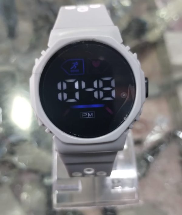 Stylish Digital Wrist Watch for All Ages – Durable Silicone Strap, Cell Operated (No Box)