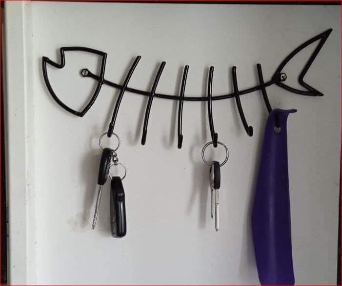 Sturdy Metal Hook for Hanging Keychains and Clothes