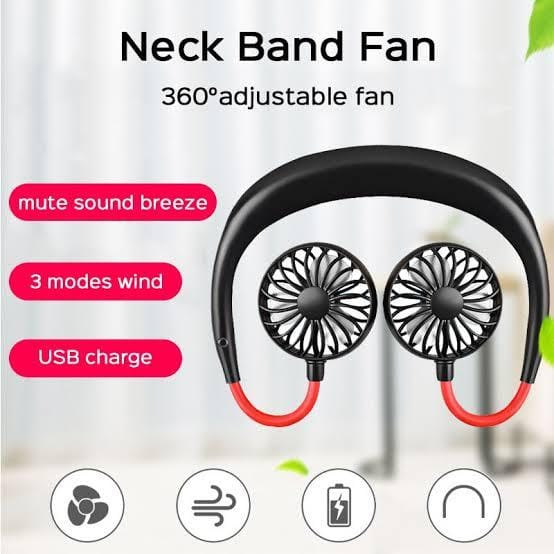 Hand Free Mini Fan, Portable Wearable USB Rechargeable