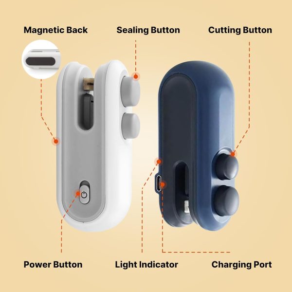 Mini Heat Sealer & Cutter – USB Rechargeable