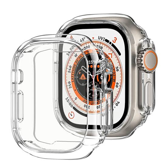 Ultra Smartwatch Transparent Protective Cover – Crystal Clear, Scratch Resistant Case