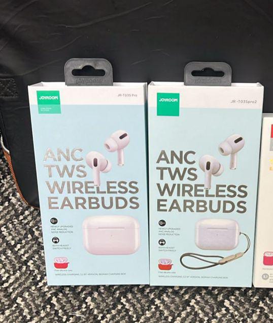 Joyroom JR-T03S Pro Wireless Earbuds | Active Noise Cancellation | Bluetooth TWS Earphones | Mic | iOS & Android Compatible