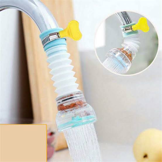 Kitchen Shower Splash Fan Faucet With Clip Water-saving Filter Tap Nozzle Extended