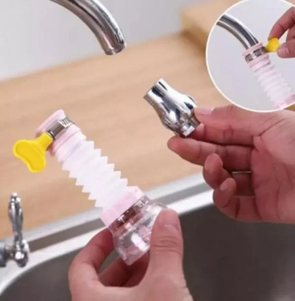 Kitchen Shower Splash Fan Faucet With Clip Water-saving Filter Tap Nozzle Extended