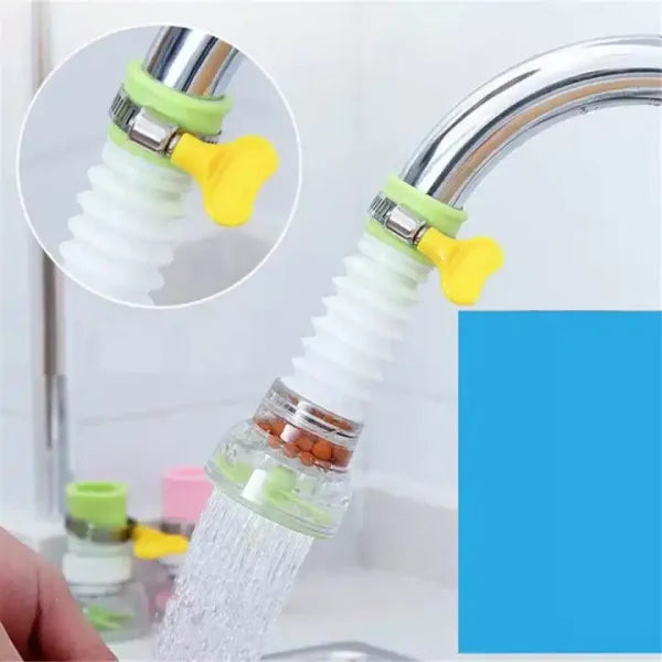 Kitchen Shower Splash Fan Faucet With Clip Water-saving Filter Tap Nozzle Extended