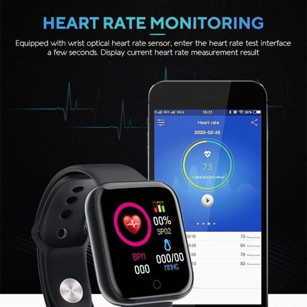 LH 726 Smart Bluetooth Touch Screen Watch for Men & Women | Metal Body, Random Color