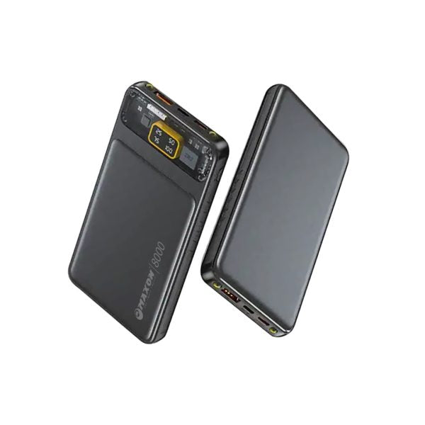 Maxon M-08 8000mAh Power Bank | 2.1A Fast Output | Type-C & Micro Input | Random Color