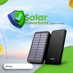 MP-10000 Airox Solar Power Bank | Sustainable Solar Charging Solution | 10000mAh Capacity
