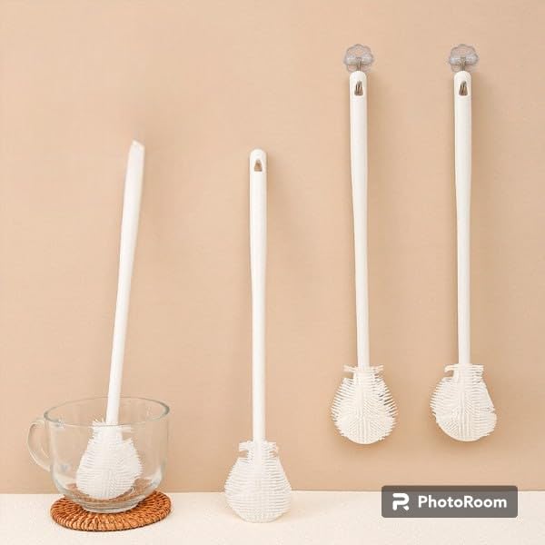 Silicone Bottle Brush – Flexible, Durable & Eco-Friendly – Long Handle Cleaning Brush