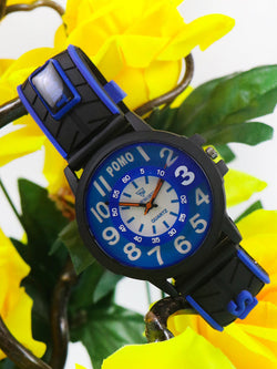 Pomo Blue Boys Wrist Watch | Stylish & Versatile | Perfect for Any Occasion