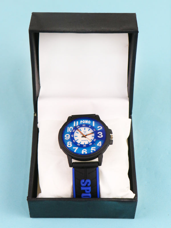Pomo Blue Boys Wrist Watch | Stylish & Versatile | Perfect for Any Occasion