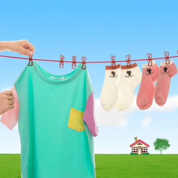 Portable Windproof Clothesline – Elastic & Eco-Friendly Rope for Travel or Home Use