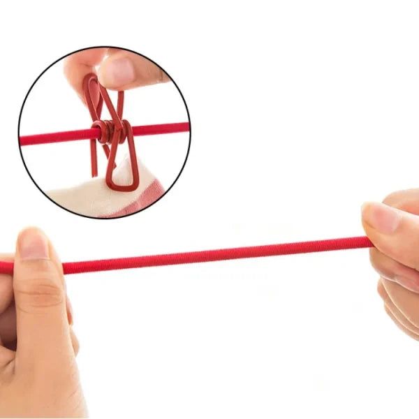 Portable Windproof Clothesline – Elastic & Eco-Friendly Rope for Travel or Home Use