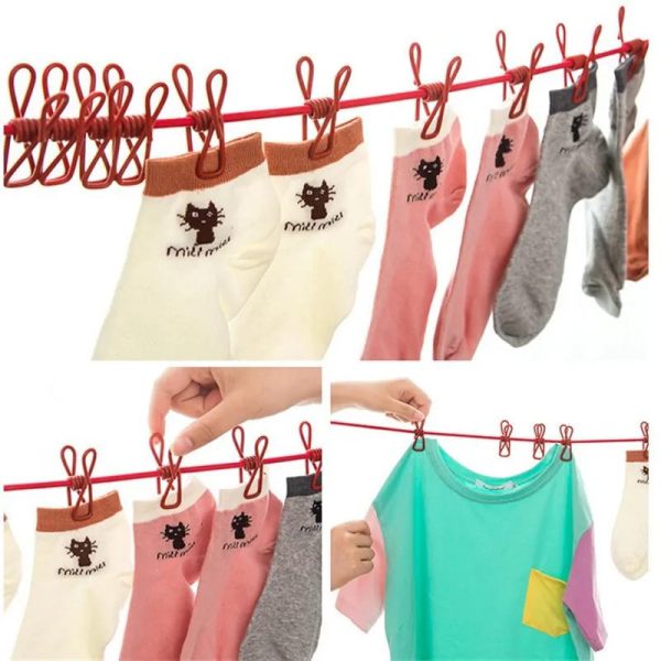 Portable Windproof Clothesline – Elastic & Eco-Friendly Rope for Travel or Home Use